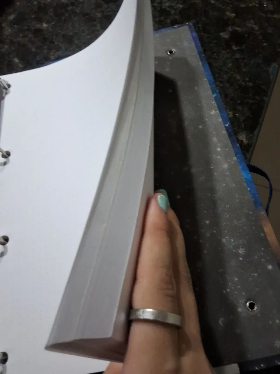 Fichário com folhas pontilhada - Foto 4