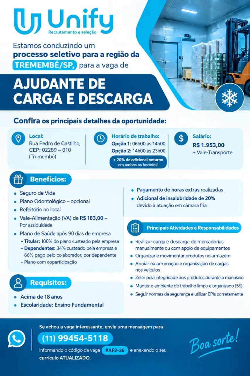 Ajudante de Carga e Descarga 