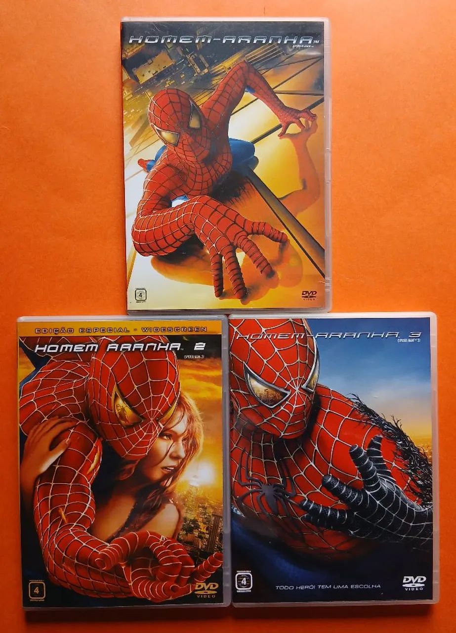Dvd Trilogia - 5 Discos - Homem Aranha - Sam Raimi