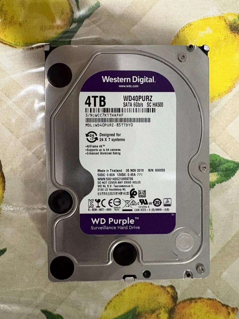 HD 4TB WD PURPLE