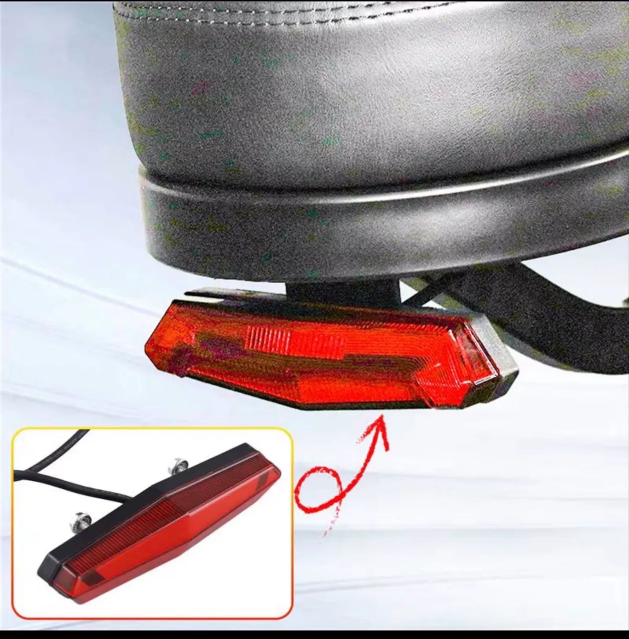 Lanterna traseira bike eletrica