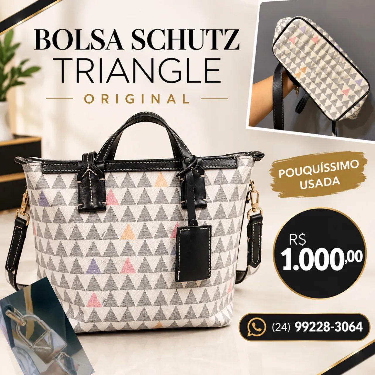 BOLSA SCHUTZ TRIANGLE ORIGINAL