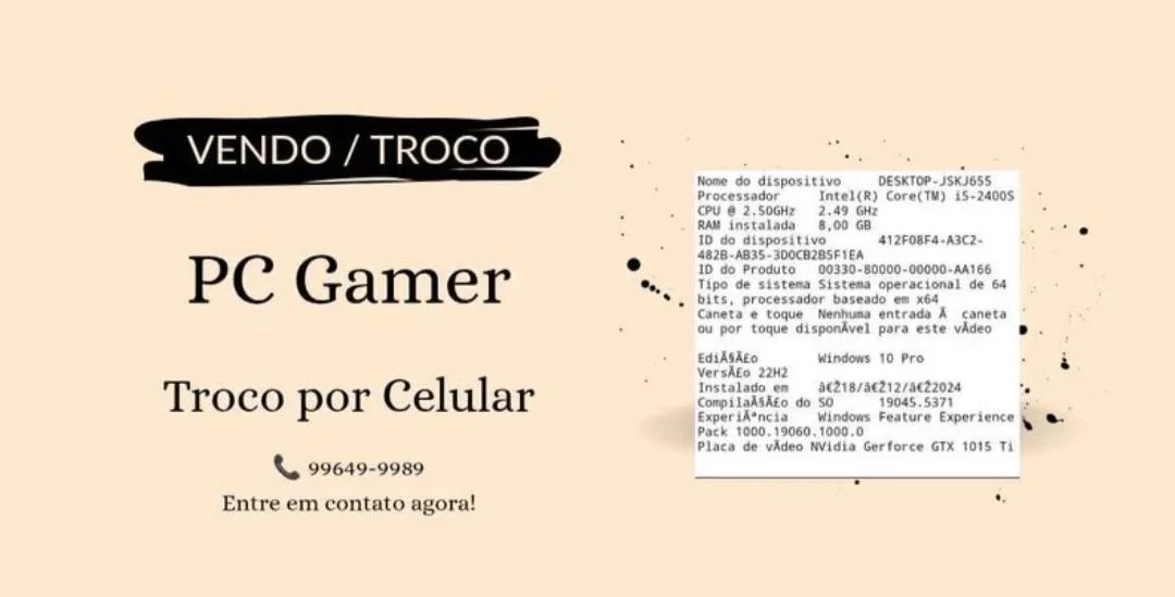 VENDO PC GAMER troco CELULAR  - Foto 4