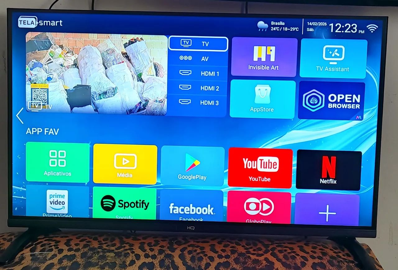 Smartv Android TV 32 polegadas FAÇO ENTREGA 