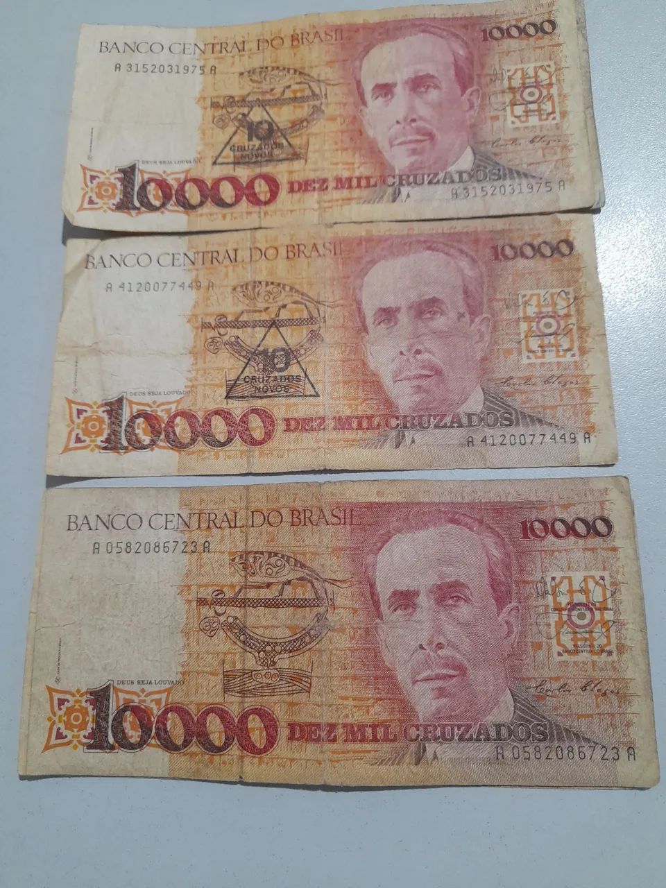 Cedulas 10000 Cruzados