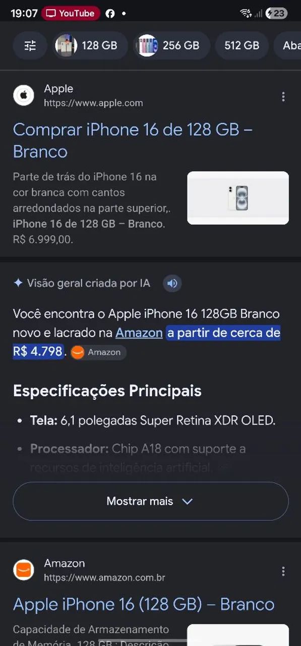 IPhone 16 novo 8x549 - Foto 5