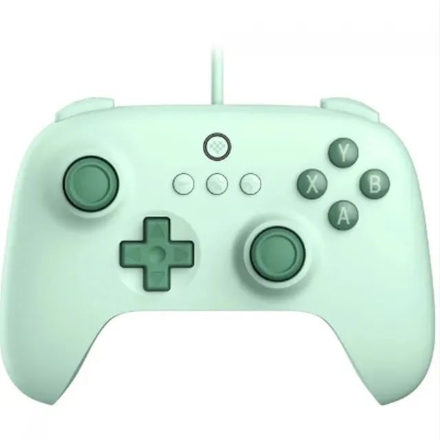 Controle 8BitDo Ultimate C com fio USB verde para PC Android e Steam Deck