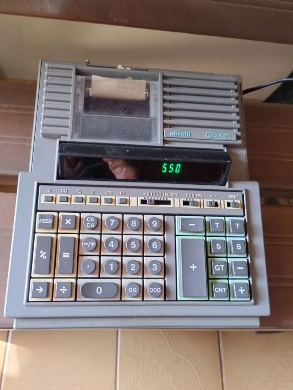 Máquina Olivetti somar bobina