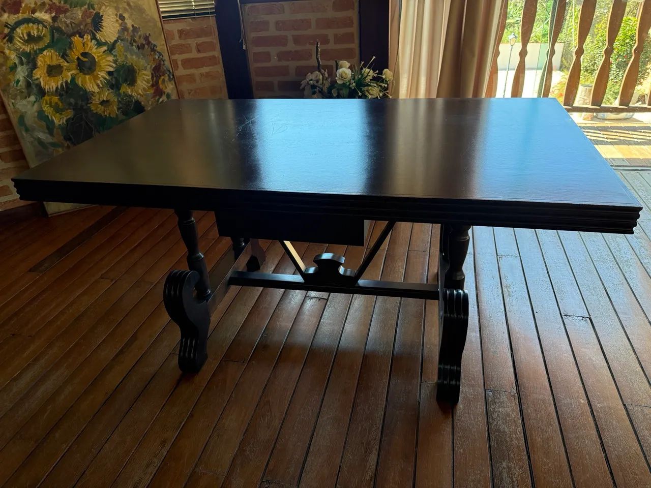 MESA DE MADEIRA MACIÇA