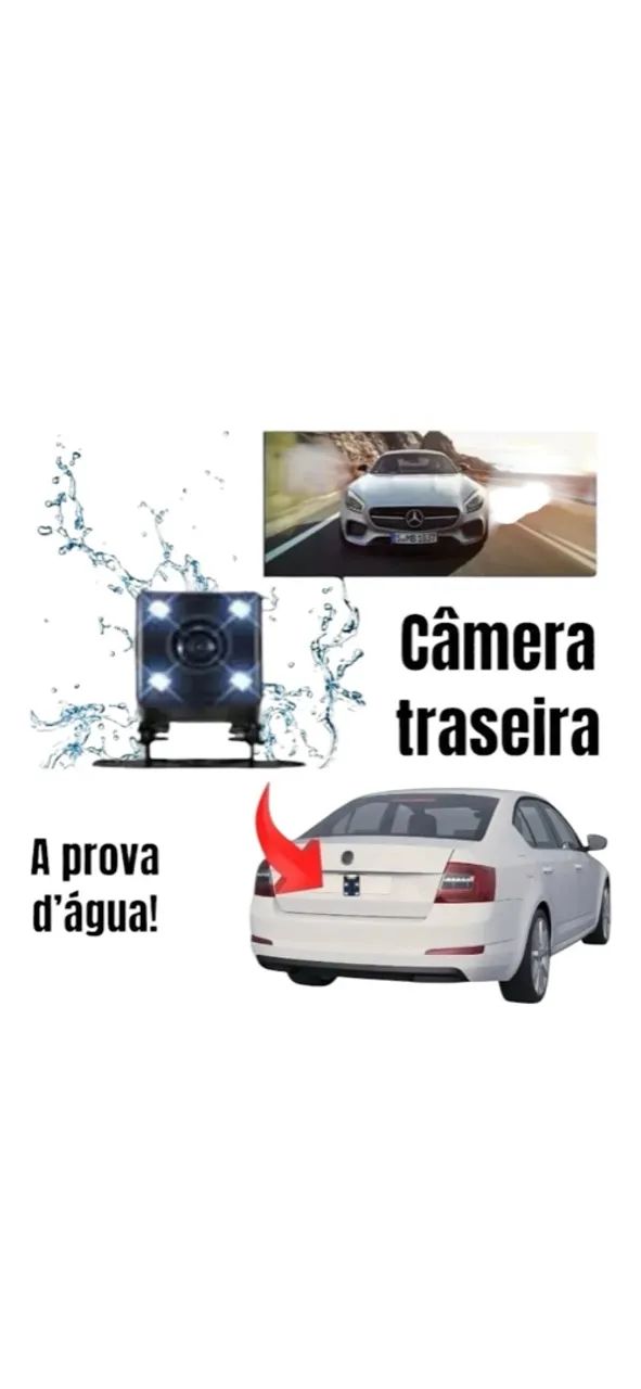CÂMERA VEICULAR HD 3 CANAIS COM SD 32G - Foto 3
