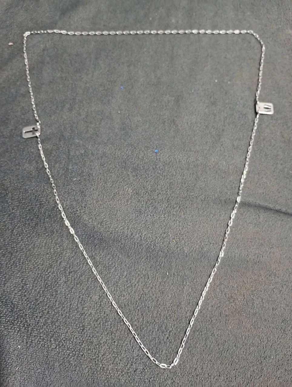 Corrente de prata escapulário estilo Cartier 72 cm - Foto 3