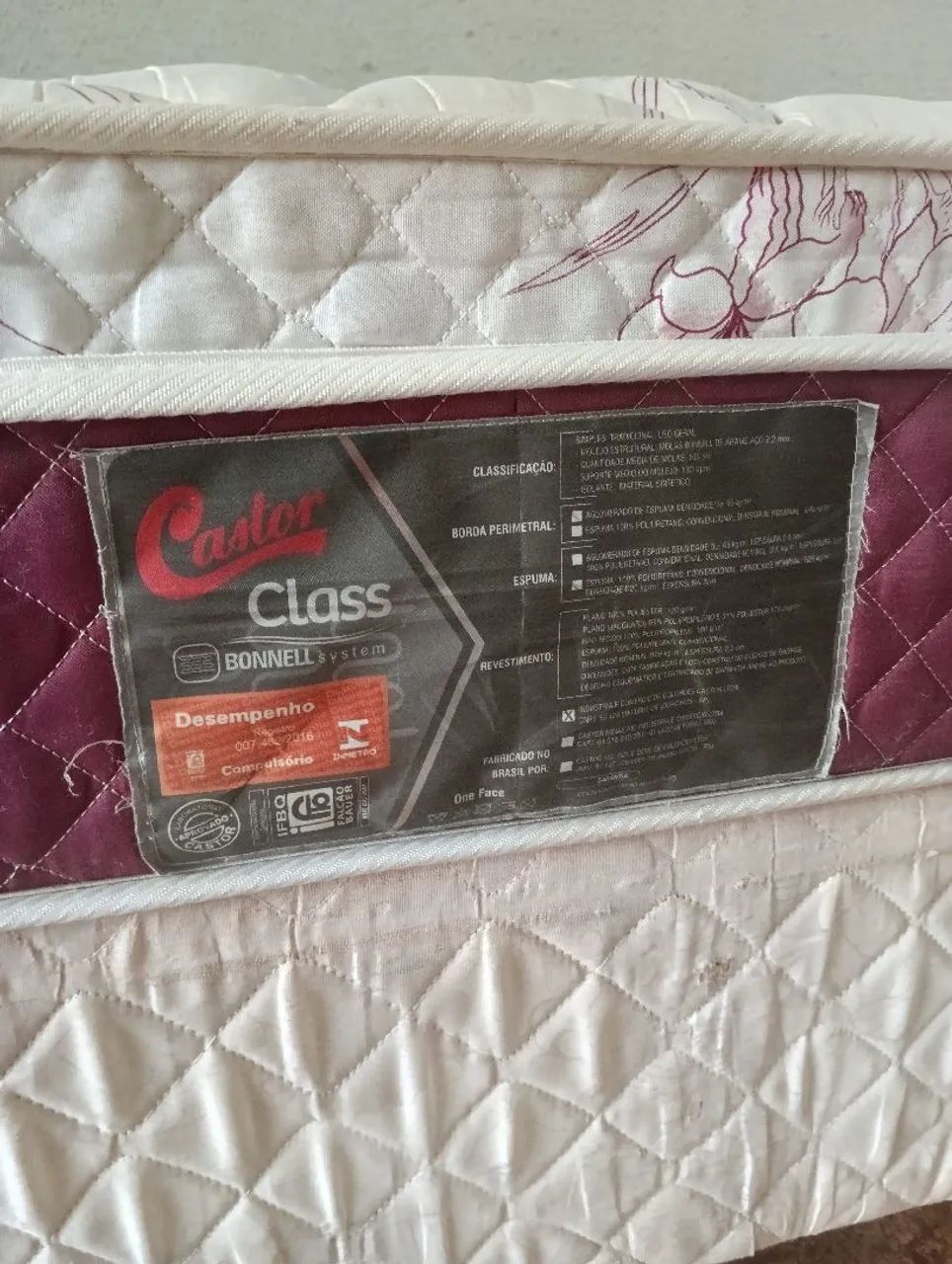 Linda Cama Box Solteiro CASTOR Semi Nova  - Foto 2