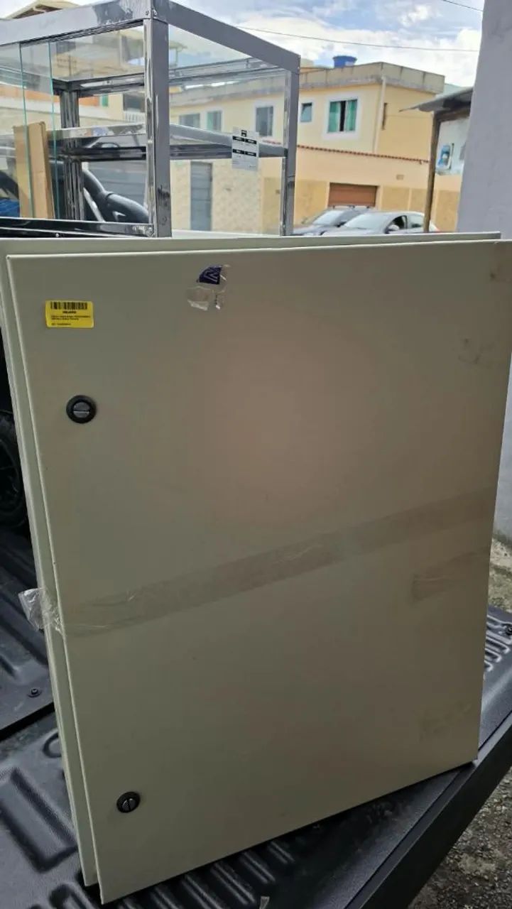 Quadro de comando caixa estanque 800x600x250mm IP54 com placa laranja - Foto 2