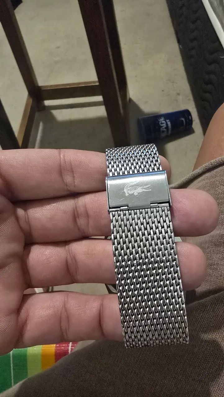 Relógio lacoste em aco pulseira top - Foto 4