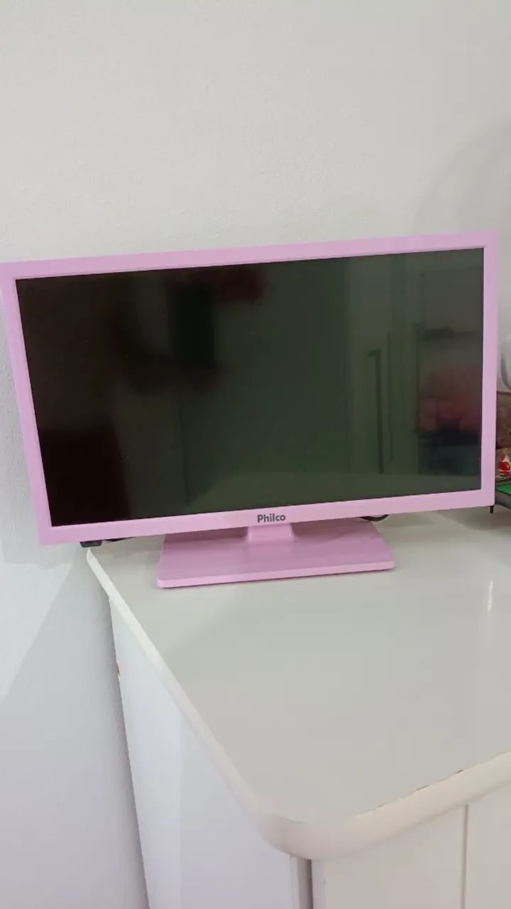 TV Rosa Infantil 21 polegadas wide screen