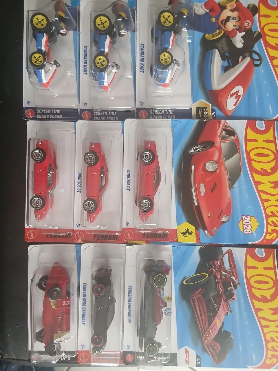 Hot wheels  - lote 9 hotwheels - inclui Ferrari 