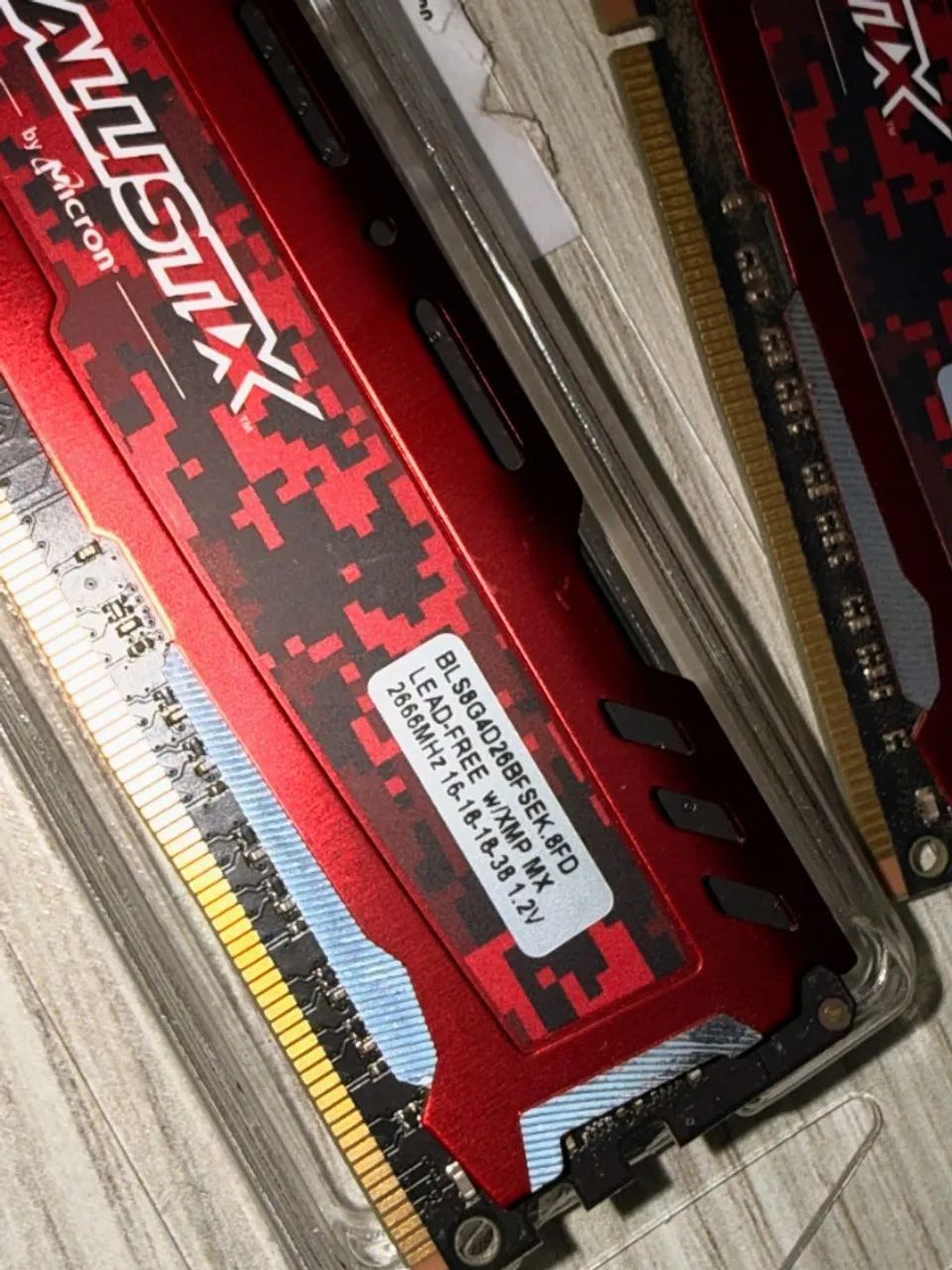 Memória RAM DDR4 8gb 2666 Ballistix - Foto 2