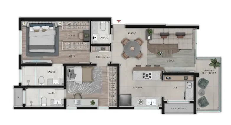 PLANTA 73m²