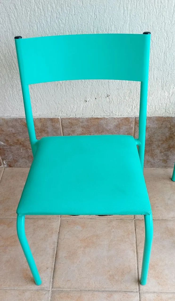 Conjunto de 4 Cadeiras Azul Thifany  - Foto 4