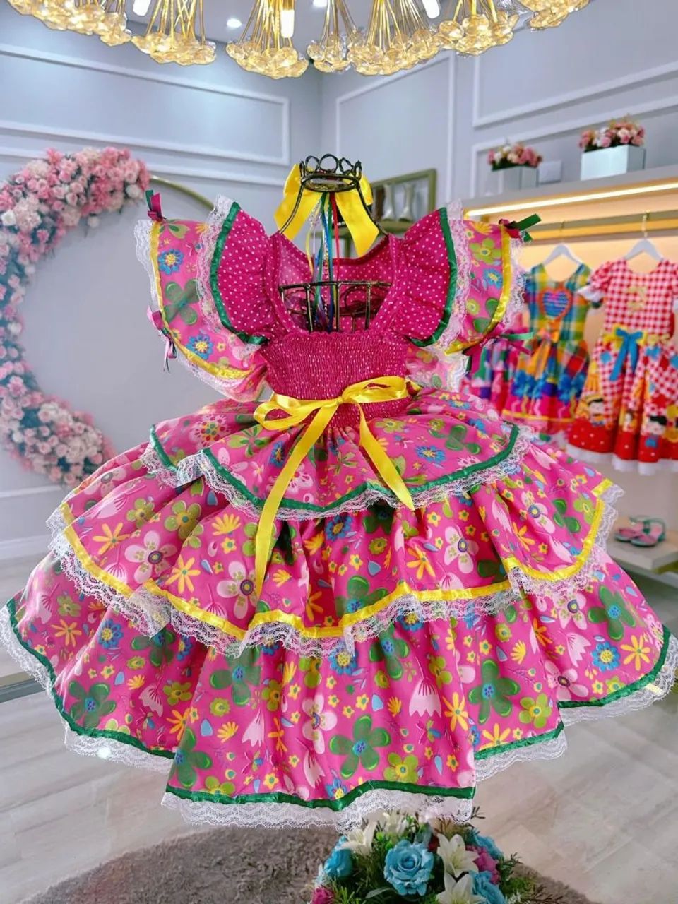 Vestido caipira infantil  - Foto 2