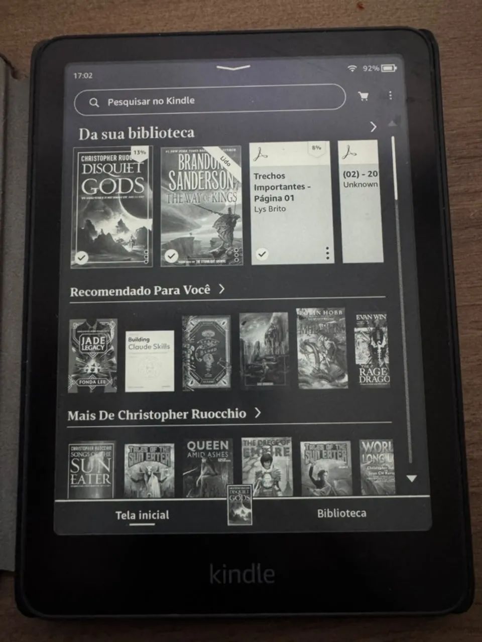 Kindle Paperwhite (12 geração 2024) 16gb com capinha - Foto 2