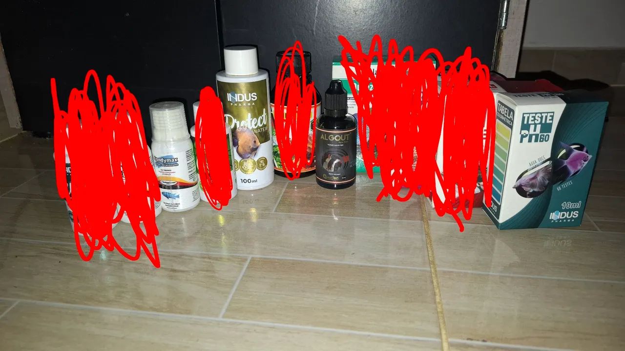 Aquário com kit  - Foto 2