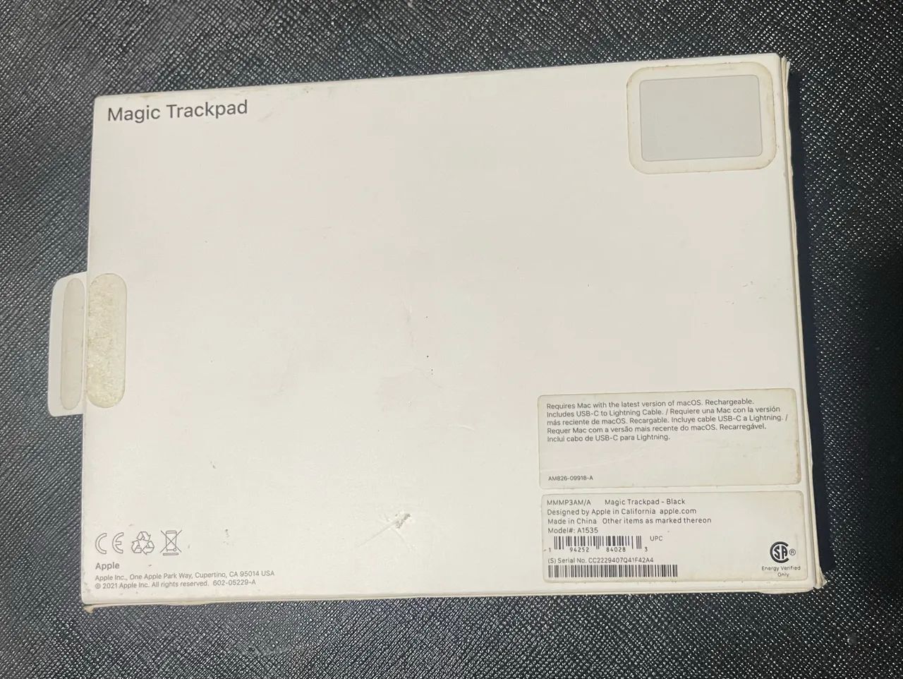 Apple Magic Trackpad - Superfície Multi-touch - Wireless - USB-C - Preto - Foto 5