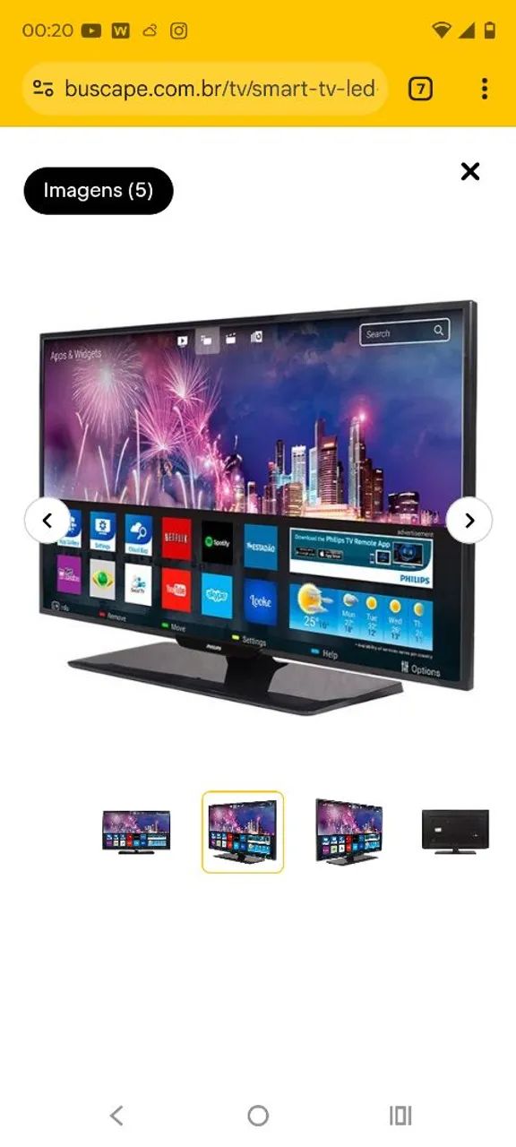 TV PHILIPS 43 POLEGADAS INTERNET , WI FI , YOUTUBE,  USADA , FUNCIONANDO PERFEITAMENTE. - Foto 2
