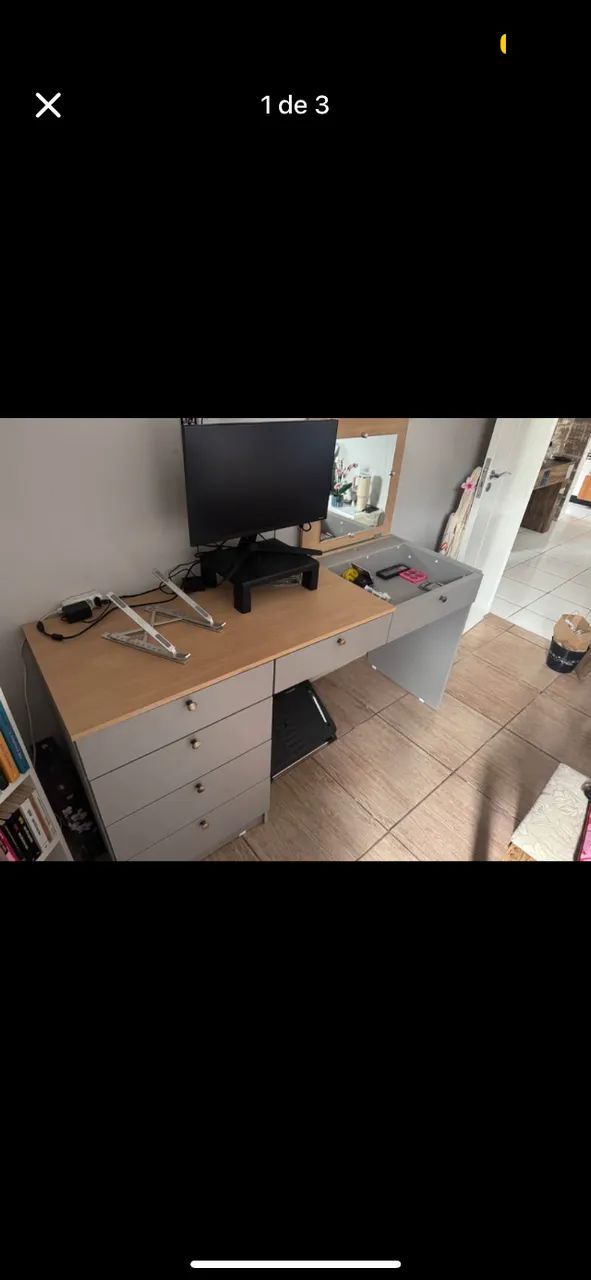 Mesa de escritório + penteadeira   - Foto 2