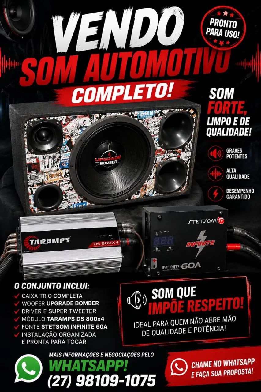 Vendo som automotivo 