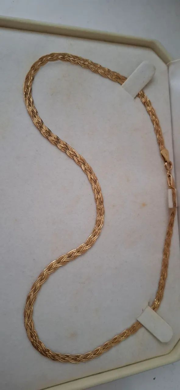 Gargantilha de Ouro Trançada  - Foto 4