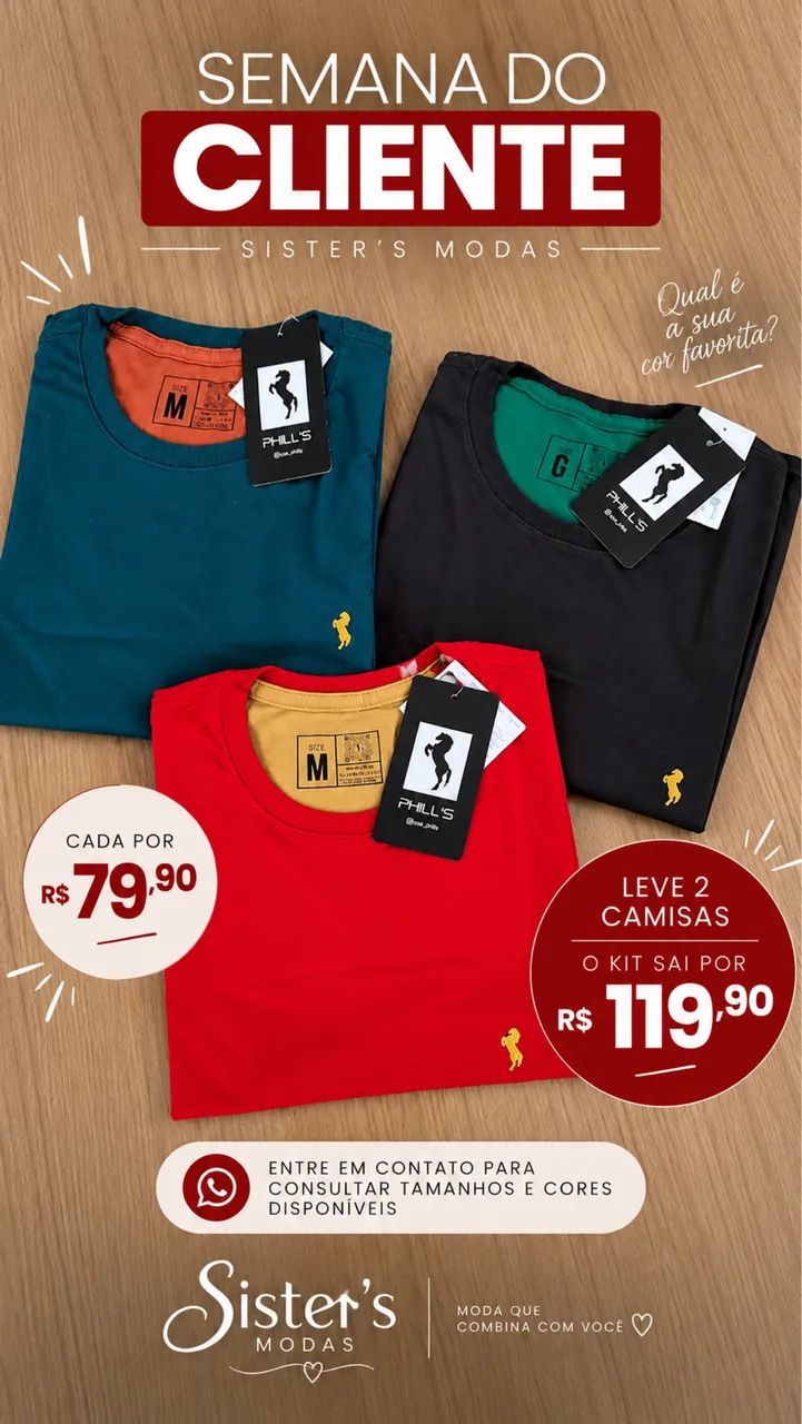 CAMISA MASCULINA PROMOÇÃO  - Foto 2
