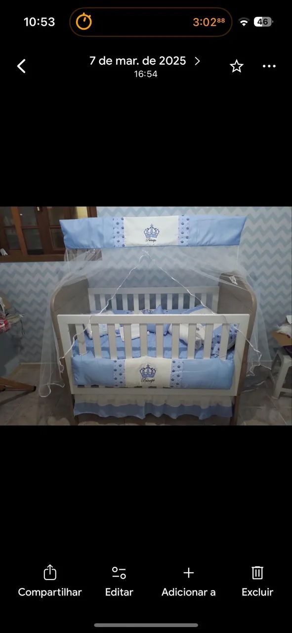 Berço Cama Realeza 2 em 1 Captonê