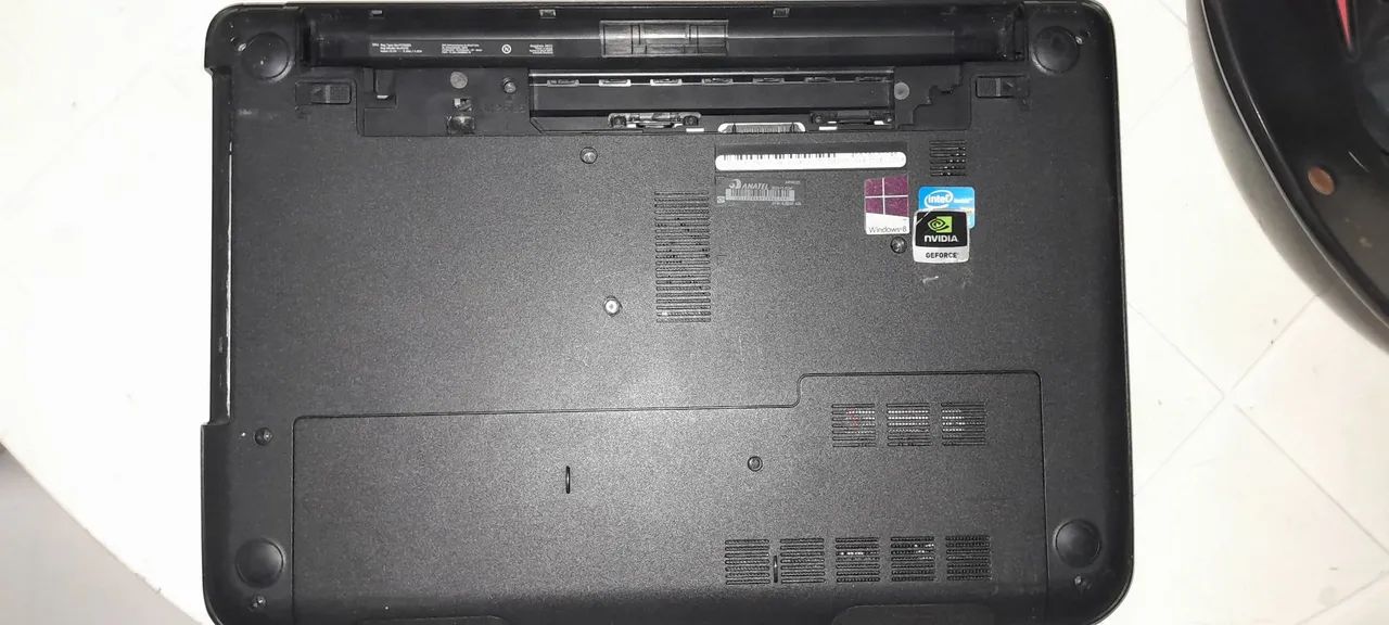 Notebook com o processador queimado e sem hd