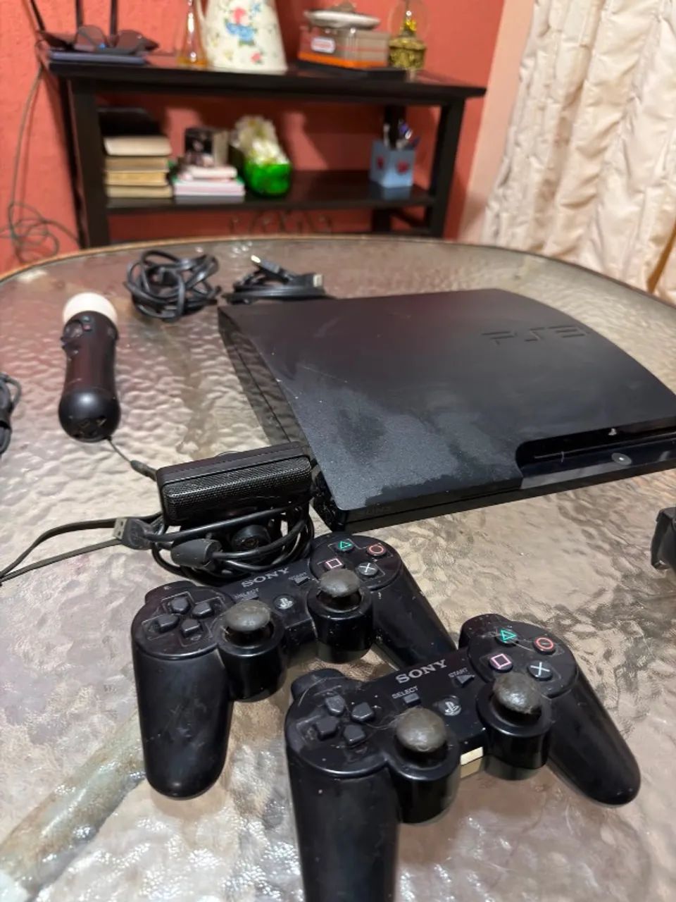PS3 com 2 controles e câmera - Foto 5