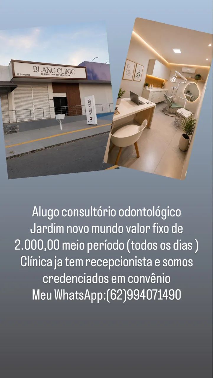 Alugo consultório odontológico 