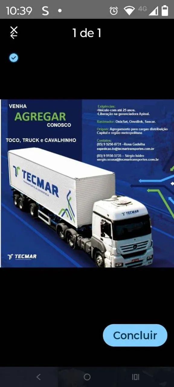 Agregamos caminhões 