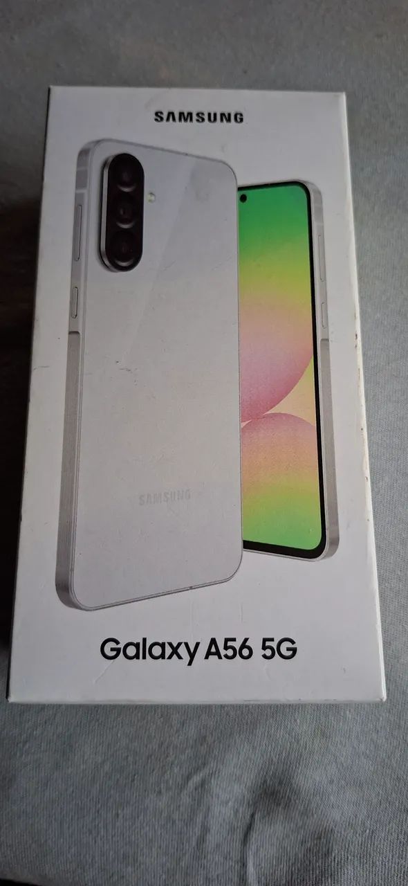 NA CXA COM NOTA. SAMSUNG 5G A56 256GB CINZA ACT CRT +ENCARGO 