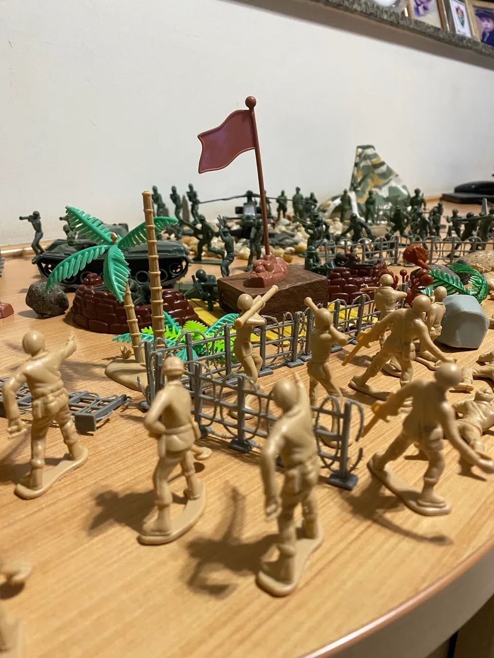 Soldados de guerra + cenário