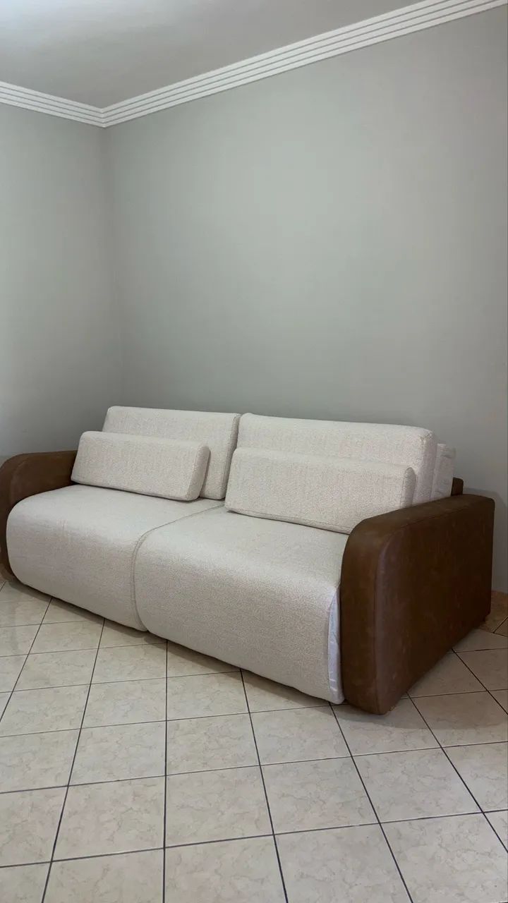 Sofá de linho e courino  - Foto 2