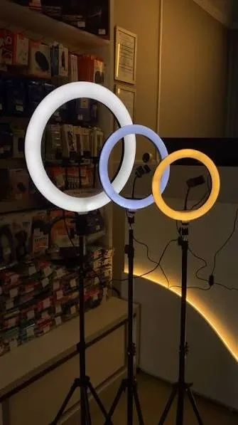 Ring Light 10 POL Com Tripé De Até 2 Metros 