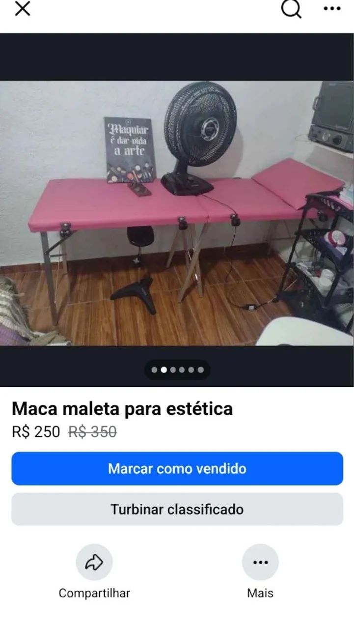 Maca maleta rosa pink para salão  - Foto 2