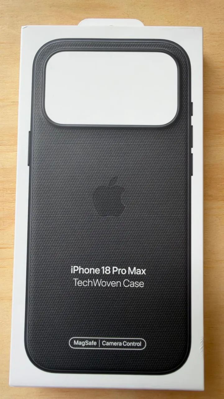 Capa Apple TechWoven iPhone 18 Pro Max Preta Original MagSafe - Foto 4