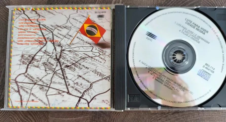 Cd Cidade Negra - Lute Para Viver - 1990 - Foto 3
