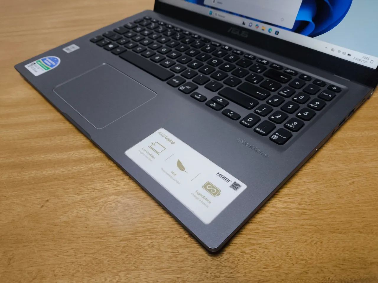 Notebook Asus core i5 10th, SSD de 256, 8 GB de RAM, tela de 15.6 polegadas - Foto 3