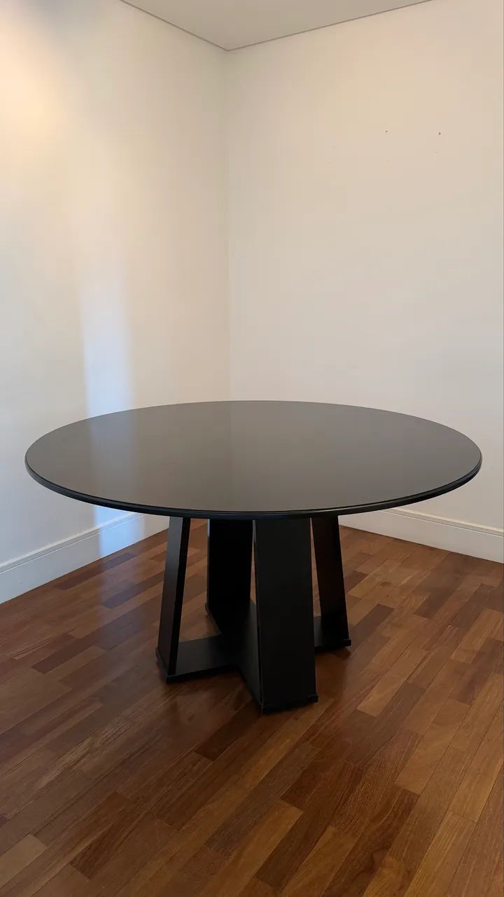 Mesa de Jantar de Vidro - Preto - Foto 5