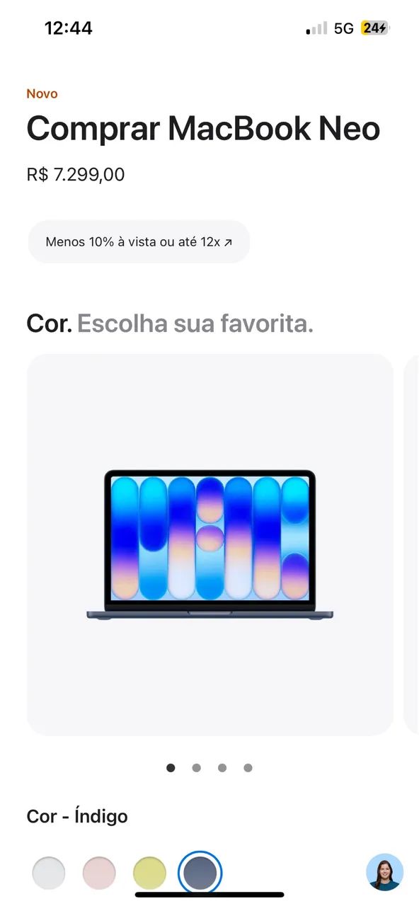 Macbook neo azul midnight - Foto 4