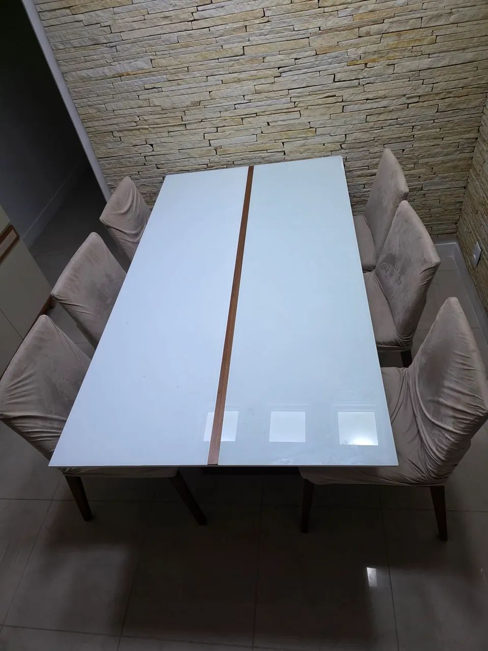 Mesa Retangular 6 Cadeiras