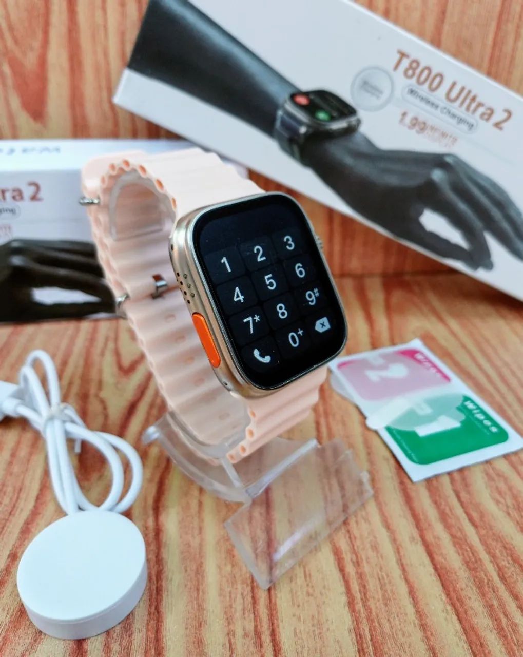 Smartwatch T800 Ultra Rosa - Foto 4