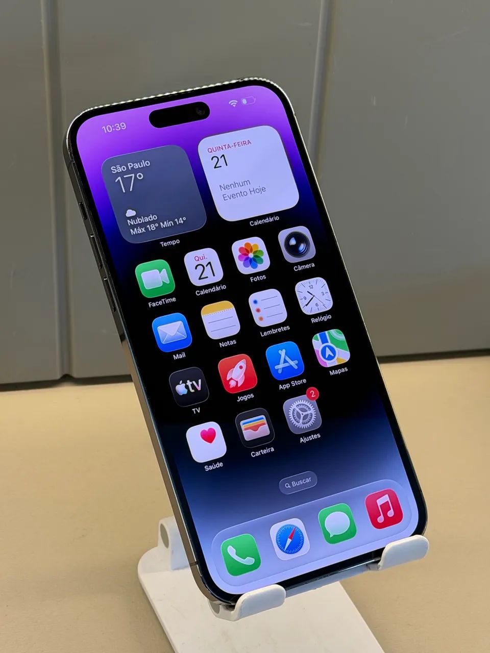 iPhone 14 Pro Max 128gb Roxo bateria 84% Semi Novo | Loja Física